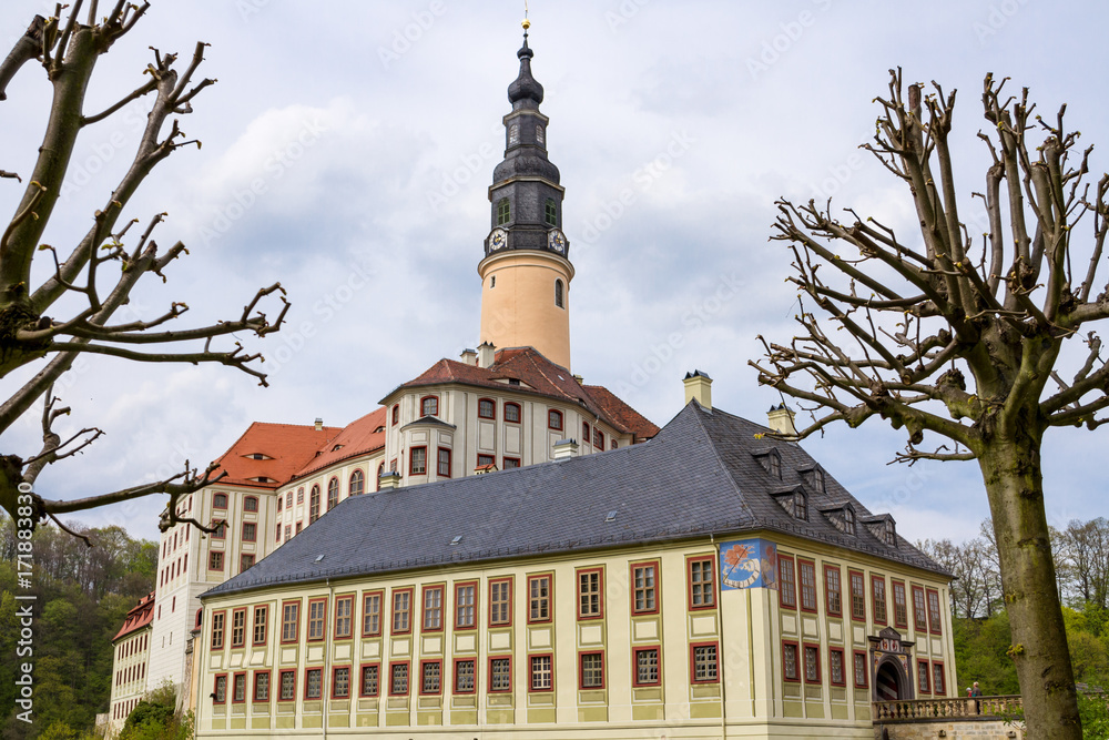 Obraz premium Schloss Weesenstein im Müglitztal