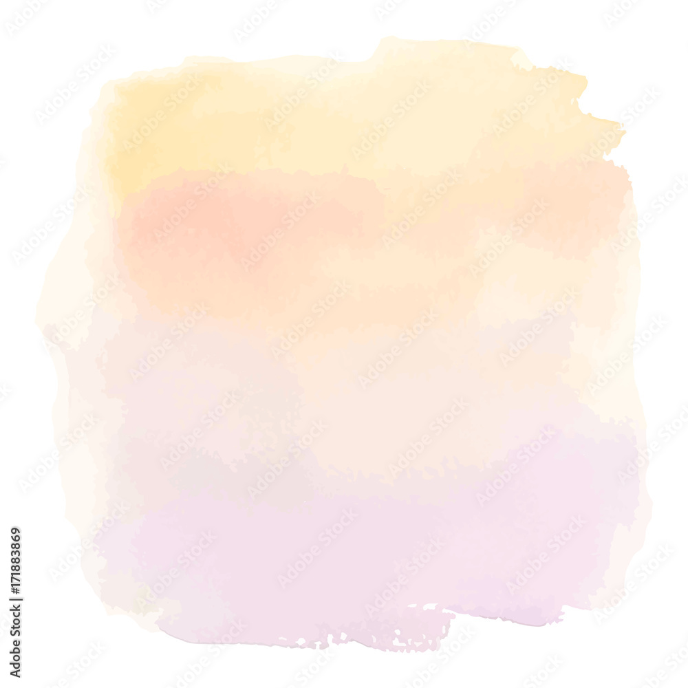 Obraz premium Caramel beige watercolor gradient banner