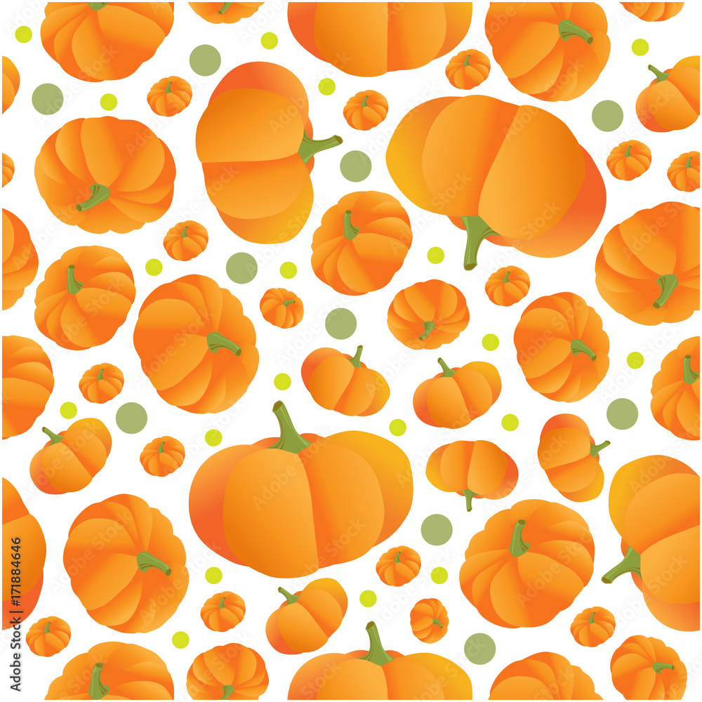 seamless pattern pumpkin