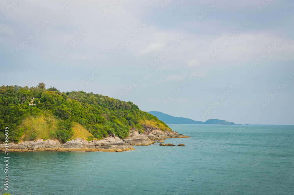 Phromthep cape viewpoint with sunset sky in Phuket, Thailand Phromthep cape viewpoint with sunset sky in Phuket, Thailand