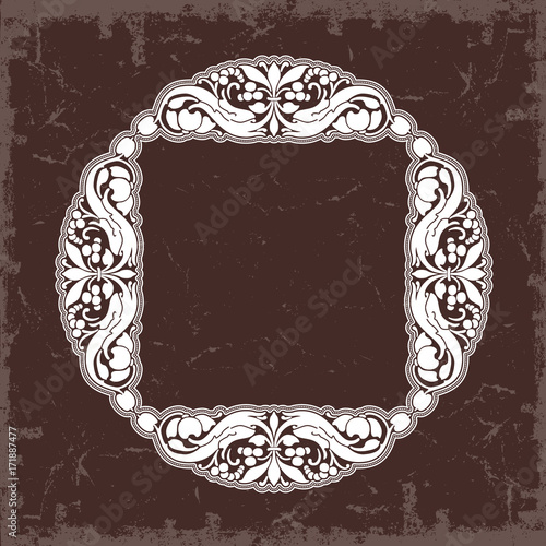 Frame in vintage style