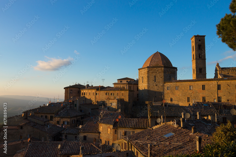 Volterra city landscape, Tuscany, Italy
