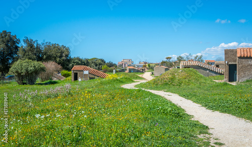 Fotografija Tarquinia Necropolis in a sunny spring morning, province of Viterbo, Lazio