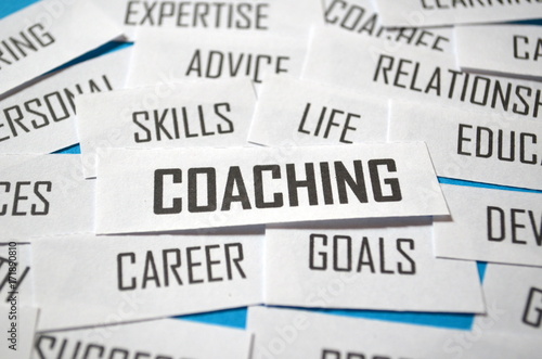 COACHING Paper Clippings Tag Cloud