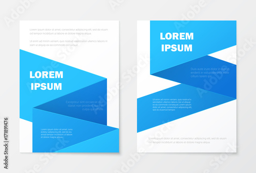 Brochure, Booklet, Cover Flyer Template. Corporate Design. Abstract Poster. Vector illustration © Sergii Pavlovskyi