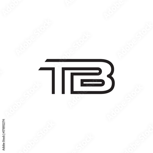 initial letter logo line unique modern TA to TZ