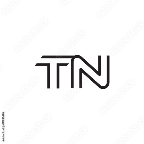 initial letter logo line unique modern TA to TZ