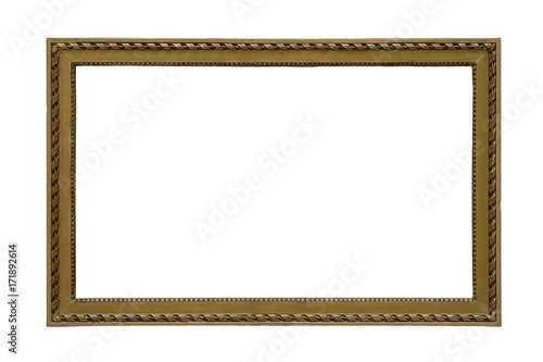 Golden frame for paintings, mirrors or photos © Elena