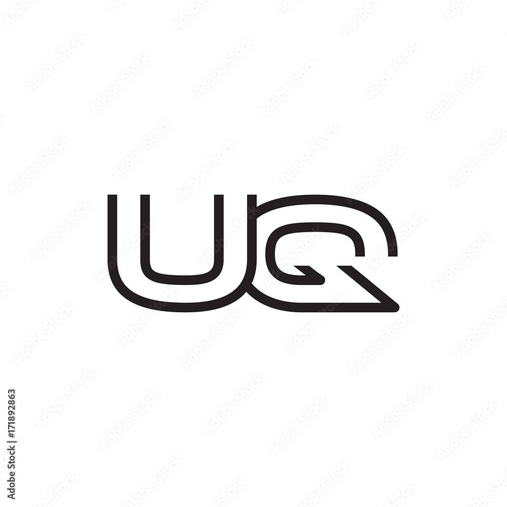 initial letter logo line unique modern UA to UZ initial letter logo line unique modern UA to UZ