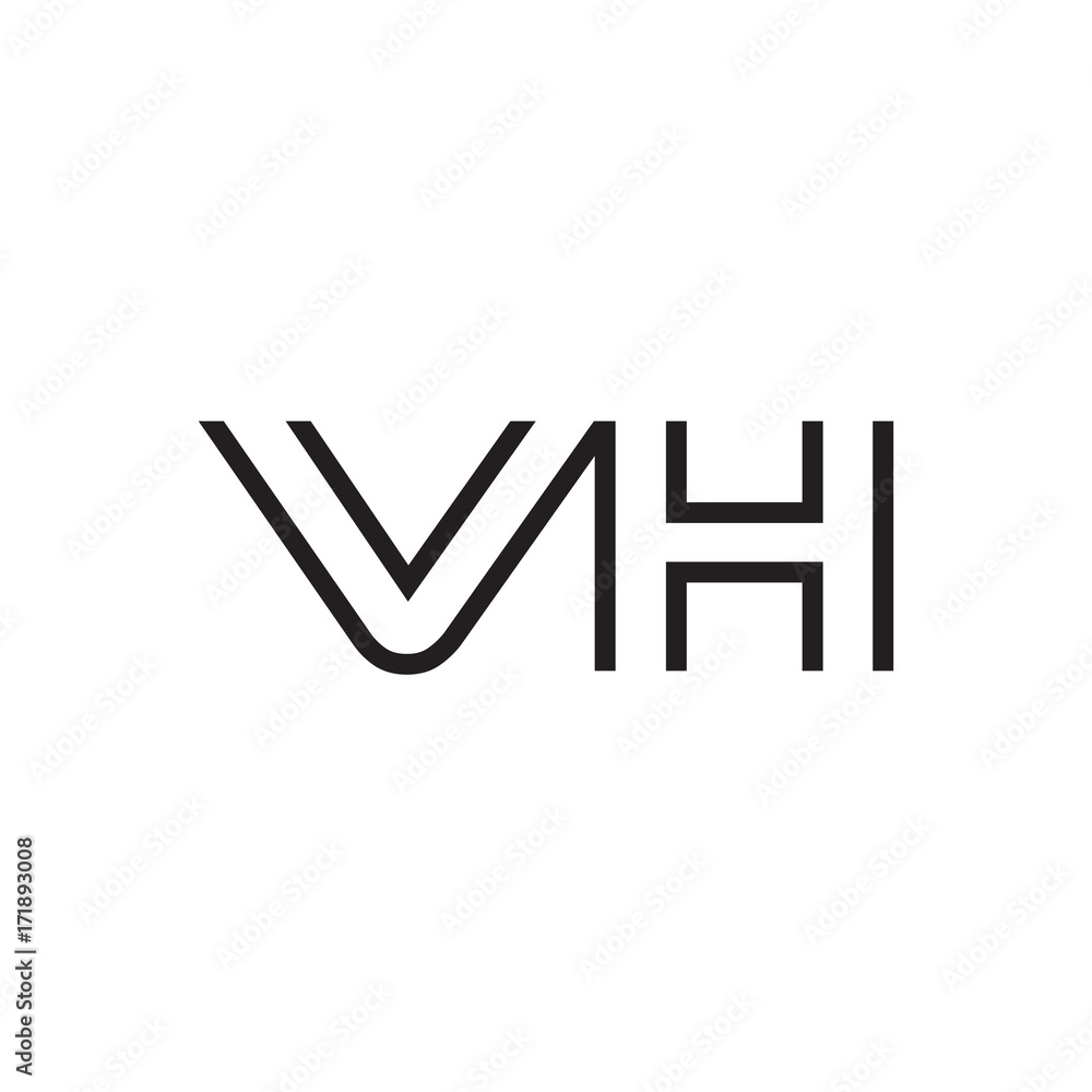 initial letter logo line unique modern VA to VZ initial letter logo line unique modern VA to VZ