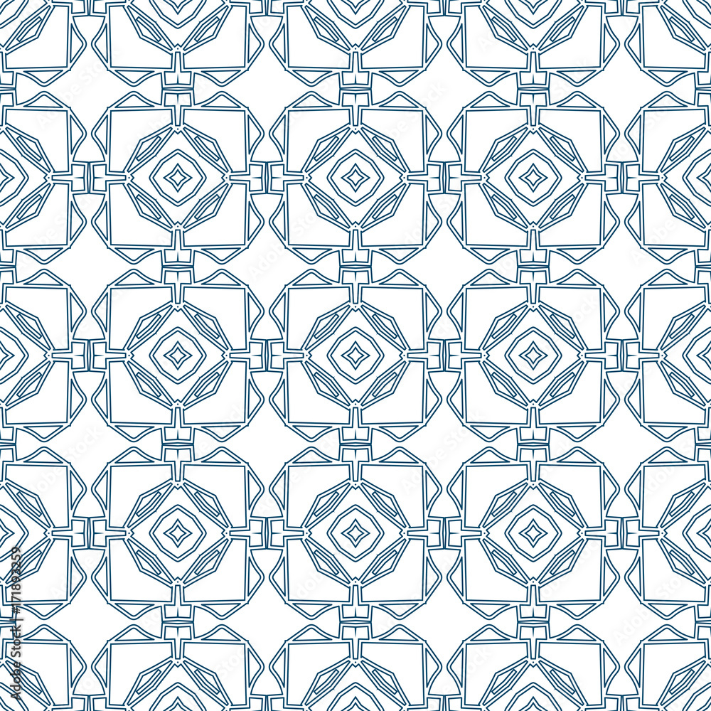 Seamless abstract ornamental pattern. Template for design Seamless abstract ornamental pattern. Template for design