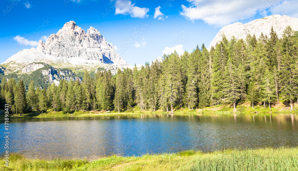 Mountain landscape of Dolomiti Region, Italy.