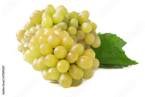 the rump of ripe white grapes