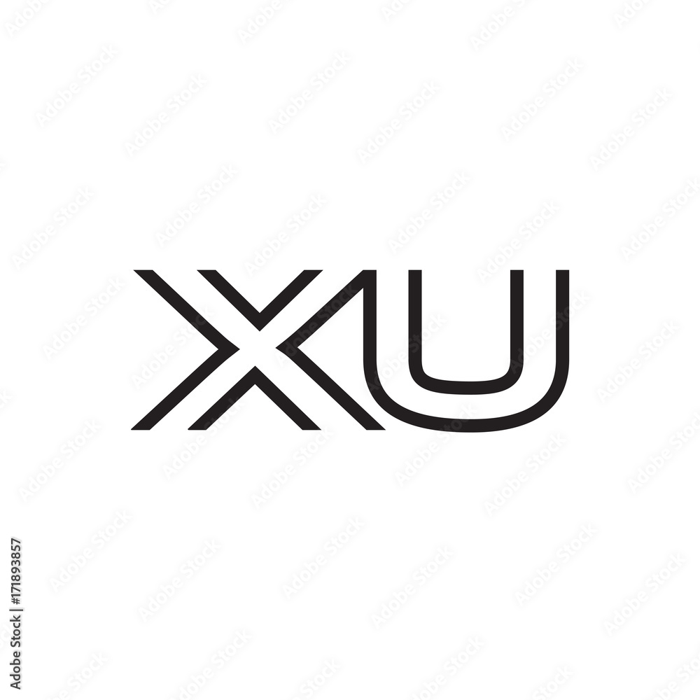 initial letter logo line unique modern XA to XZ initial letter logo line unique modern XA to XZ