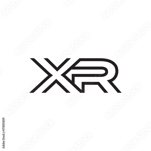 initial letter logo line unique modern XA to XZ