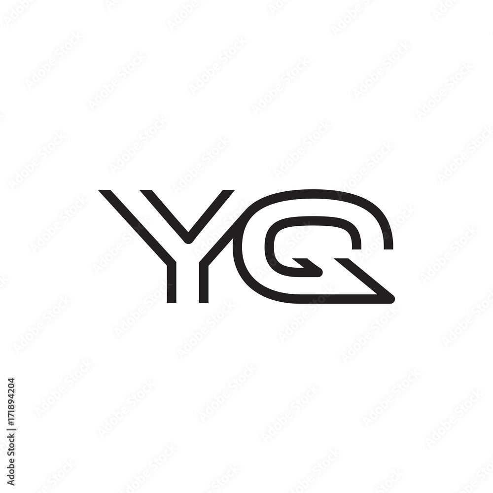 initial letter logo line unique modern YA to YZ initial letter logo line unique modern YA to YZ