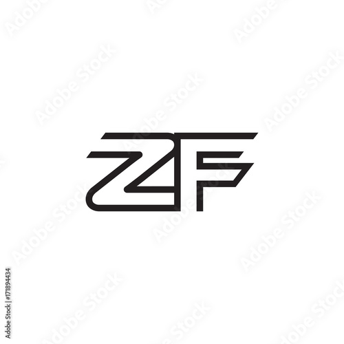 initial letter logo line unique modern ZA to ZZ