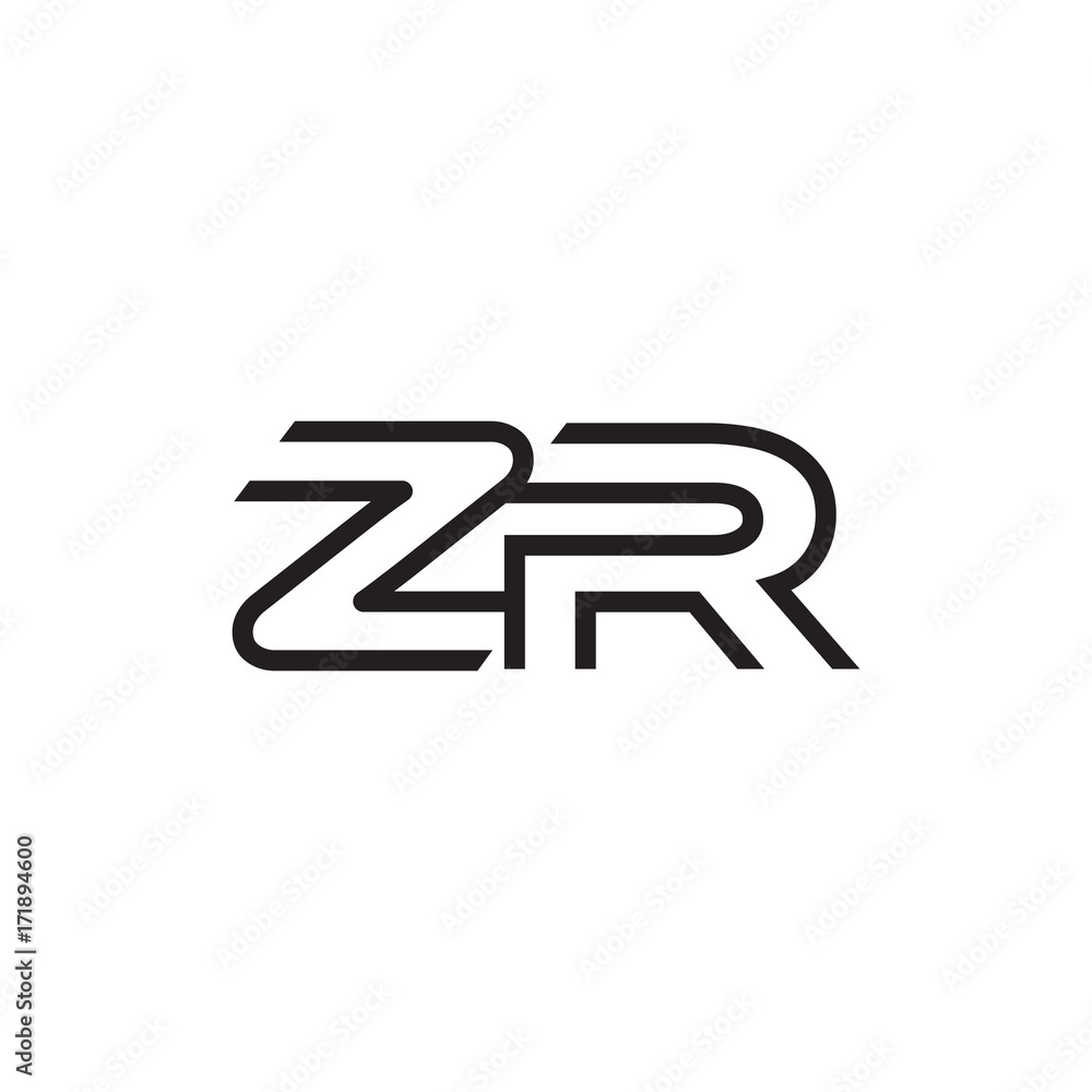 initial letter logo line unique modern ZA to ZZ initial letter logo line unique modern ZA to ZZ