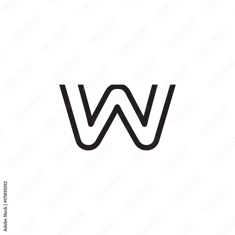 initial letter logo line unique modern initial letter logo line unique modern