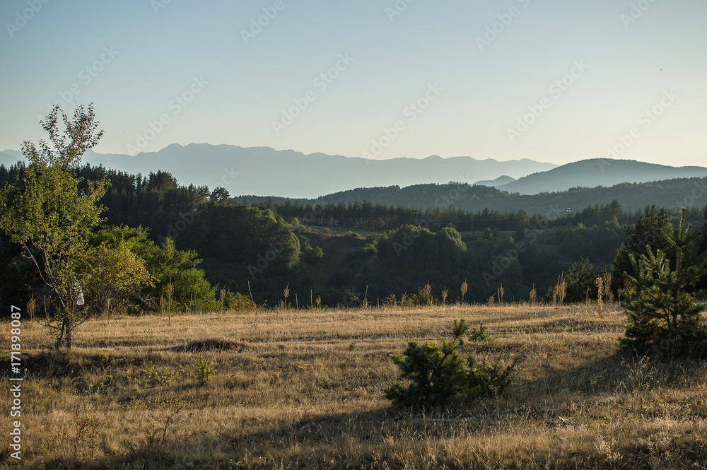View from Rila mountain to Pirin mountain, Bulgaria