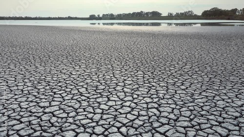 cracked soil in wetlands near Ferrara