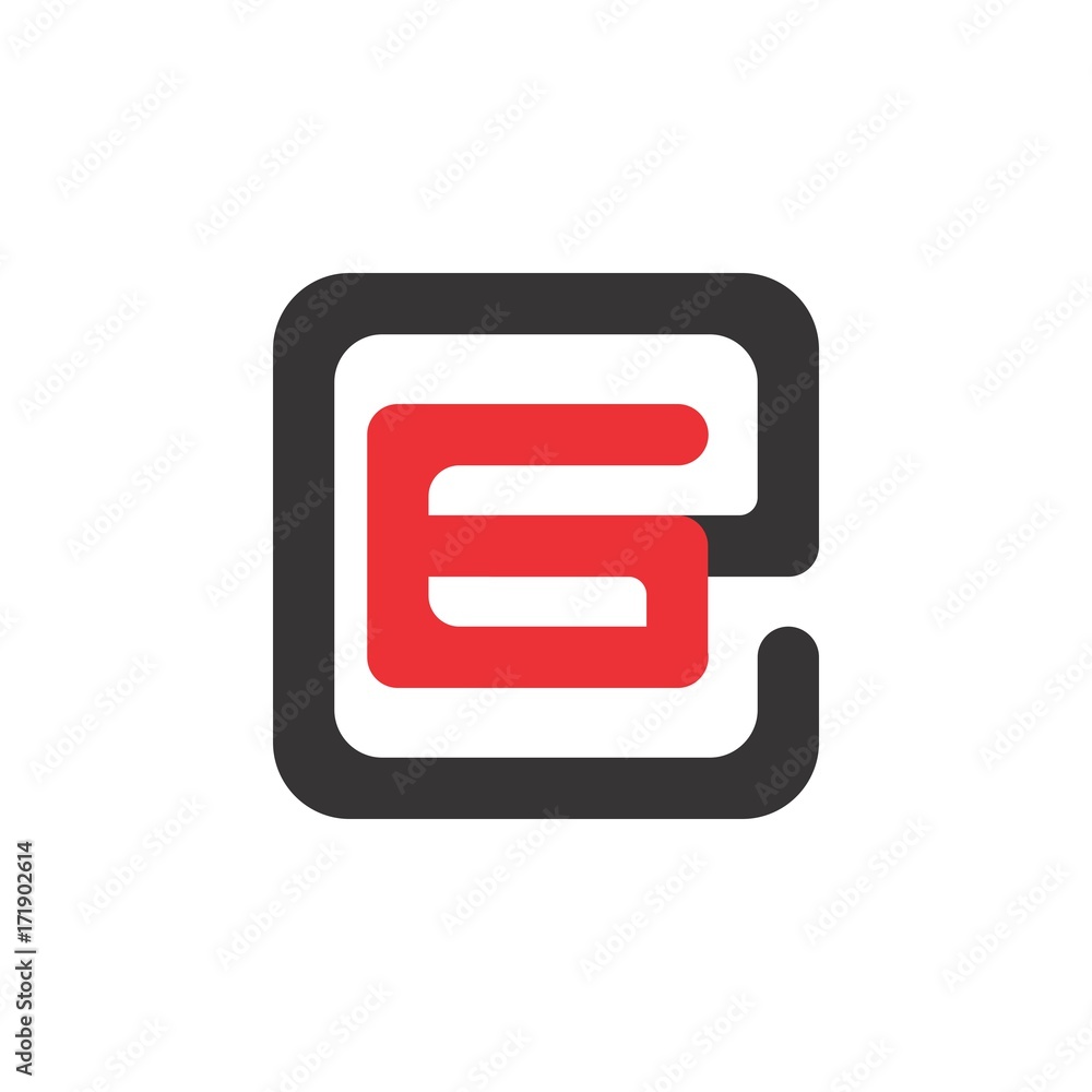 e and g letter logo