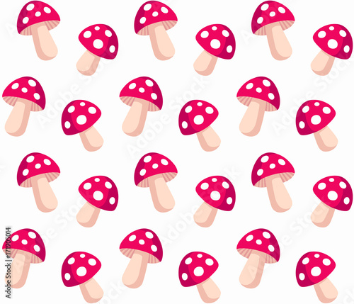 Amanita mushroom pattern