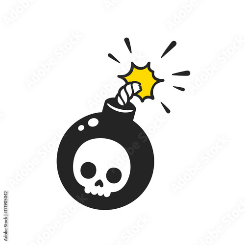 Cartoon bomb drawing