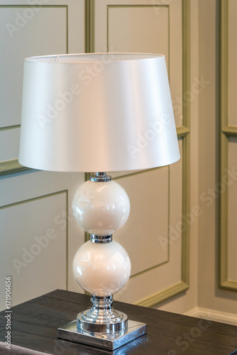 Modern standing lamp in bed room luxurious contemporary decoration