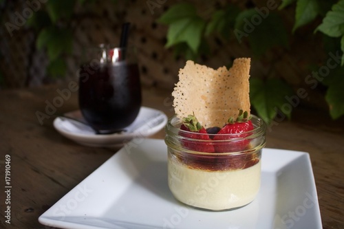 Fotografie Berry Crème brûlée