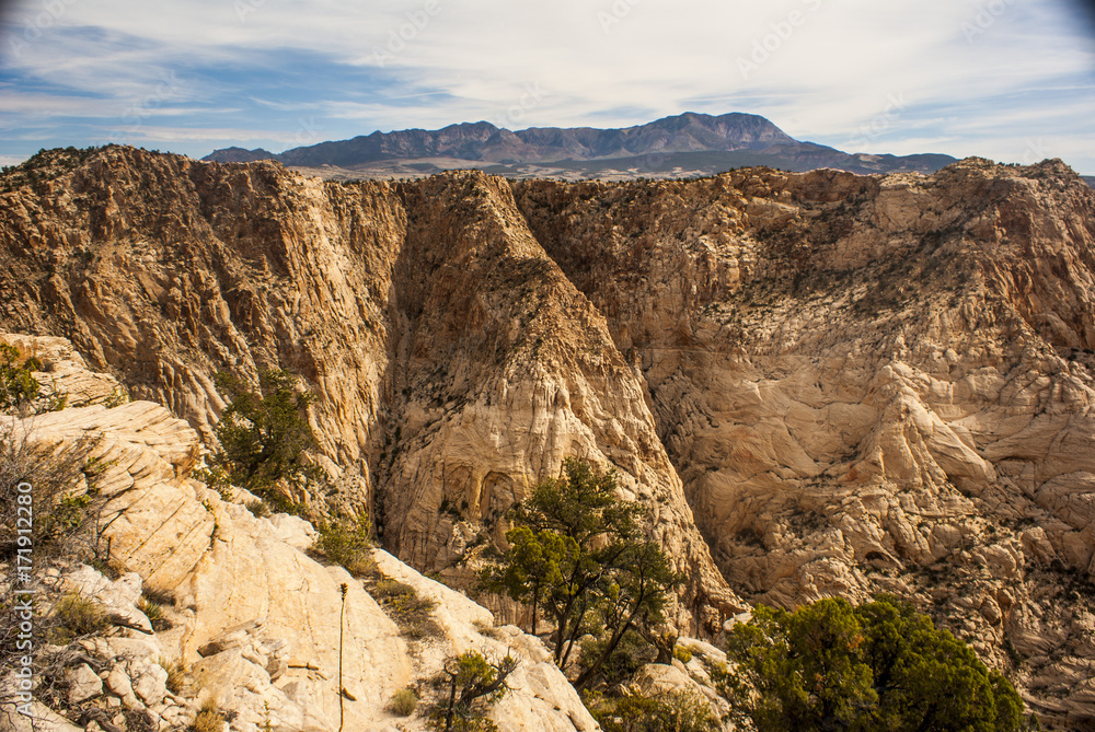 White Sandstone Cliffs of Snow Canyon Utah State Park