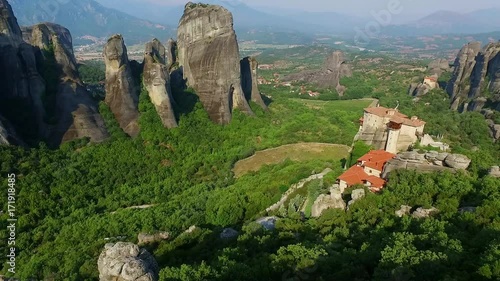 Meteora mountains at early morning