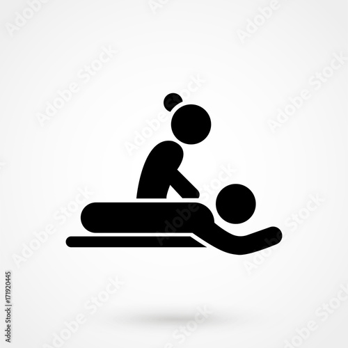 Massage Icon. Professional, pixel perfect icons optimized for both large and small resolutions. EPS 8 format.