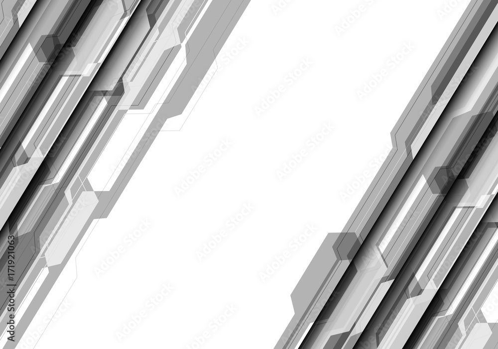 Abstract gray futuristic white blank space center design modern technology background vector illustration. Abstract gray futuristic white blank space center design modern technology background vector illustration.