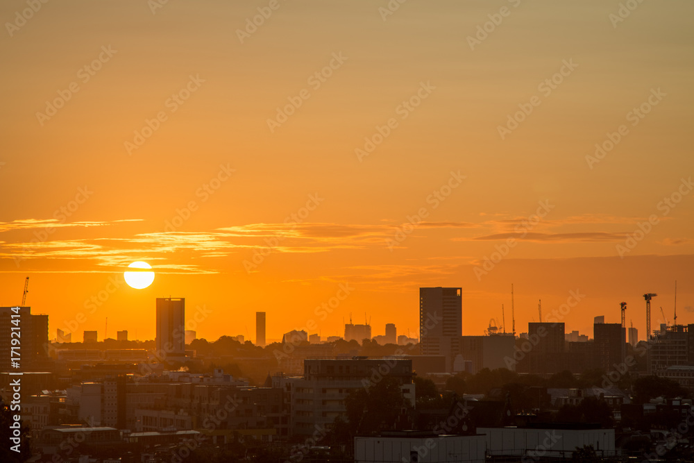 London Skyline seen from Primrose Hill.