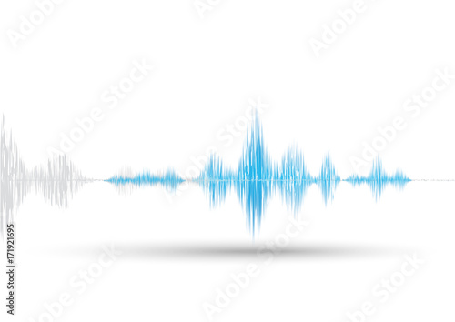 Abstract sound wave technology background