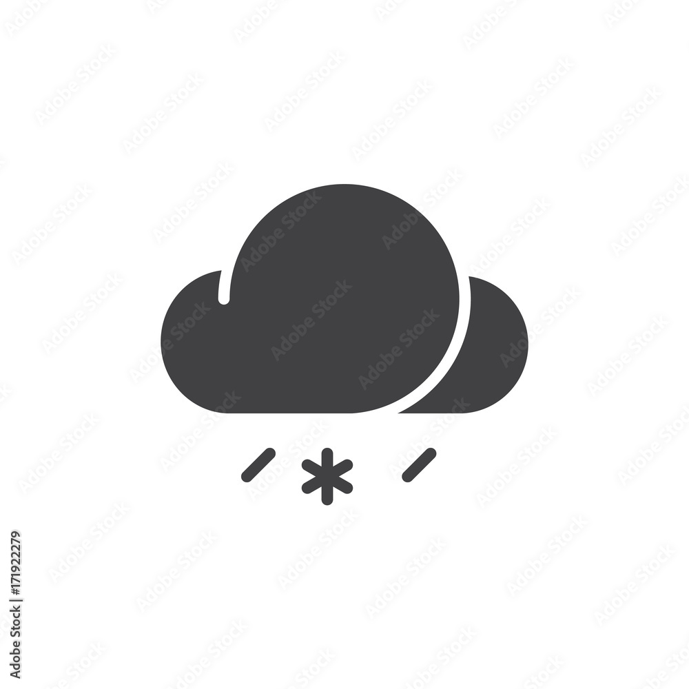 Sleet icon vector, filled flat sign, solid pictogram isolated on white. Symbol, logo illustration. Sleet icon vector, filled flat sign, solid pictogram isolated on white. Symbol, logo illustration.