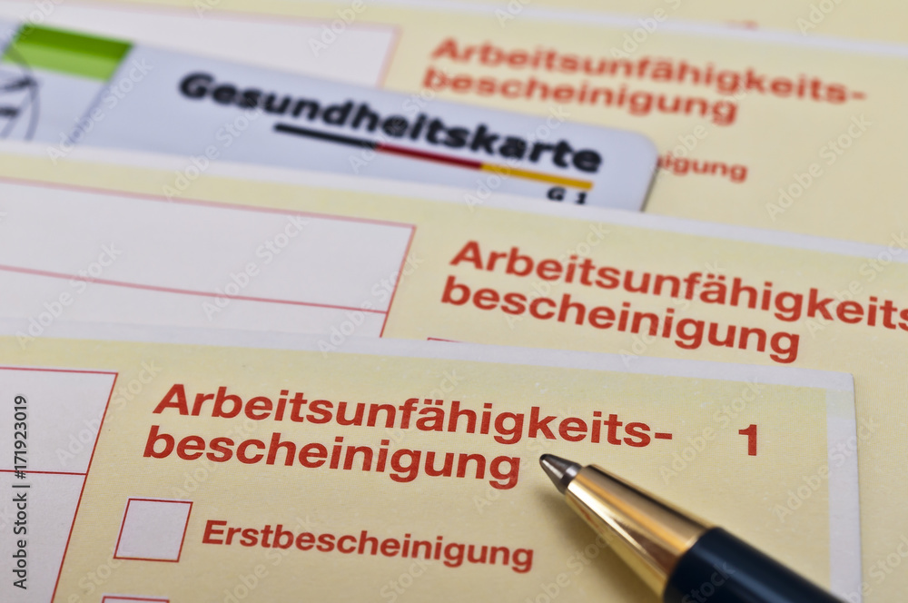 Obraz premium Krankenschein 