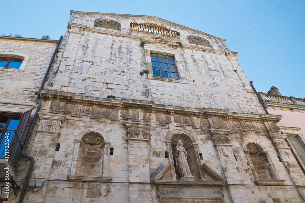 Church of St. Chiara. Acquaviva delle fonti. Puglia. Italy. Church of St. Chiara. Acquaviva delle fonti. Puglia. Italy.