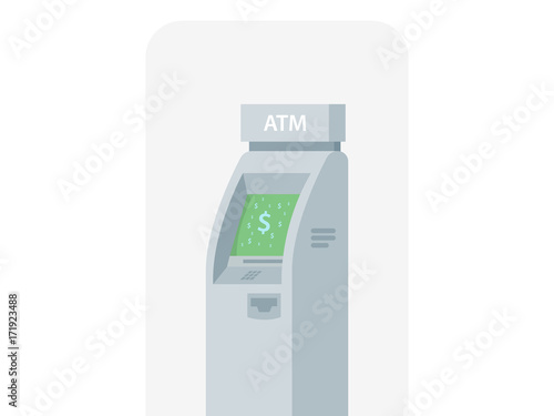 Atm machine vector illustration