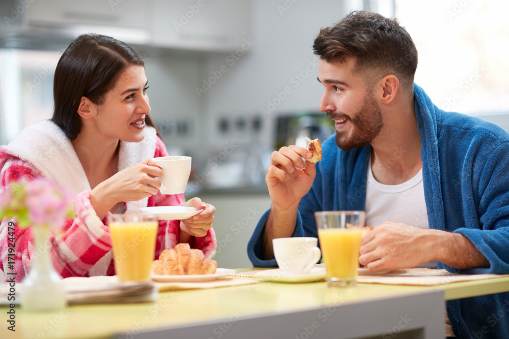 Breakfast together Breakfast together