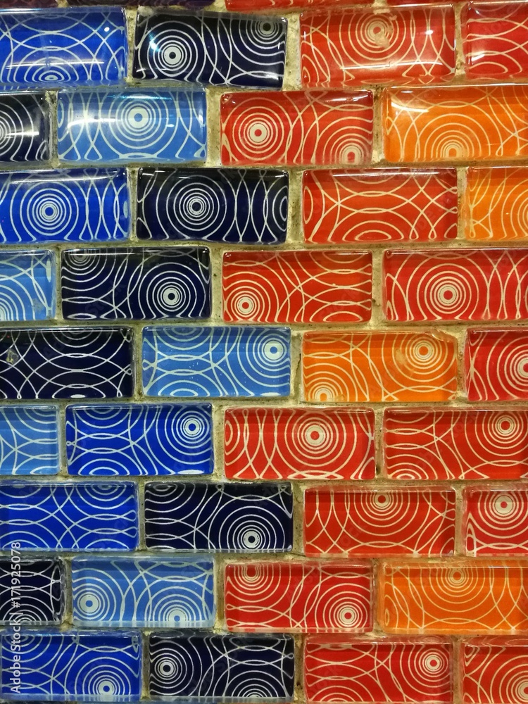 blue and orange tiles blue and orange tiles