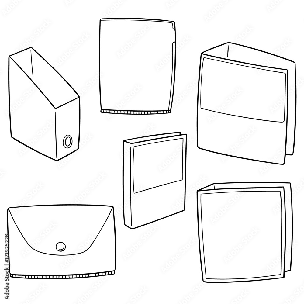 vector set of folder vector set of folder