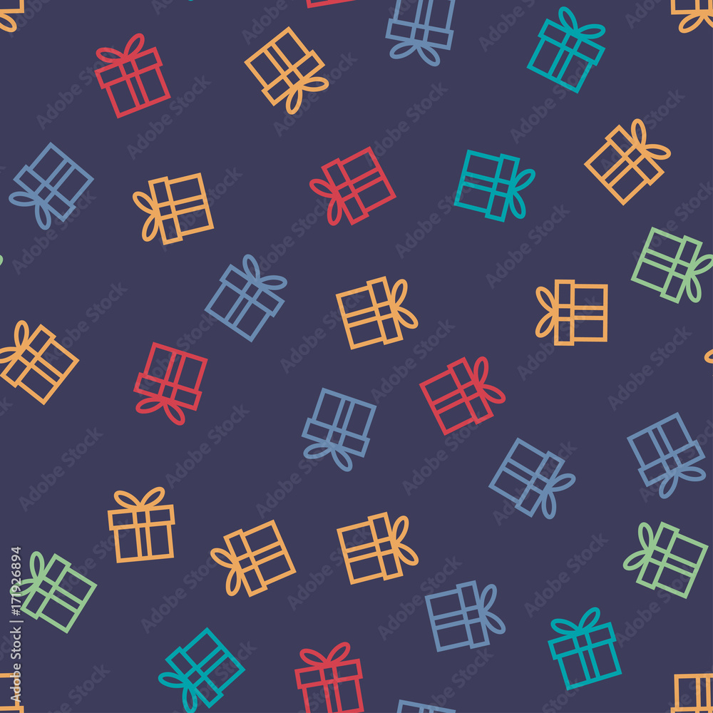 Modern Christmas Gift Seamless Pattern Modern Christmas Gift Seamless Pattern