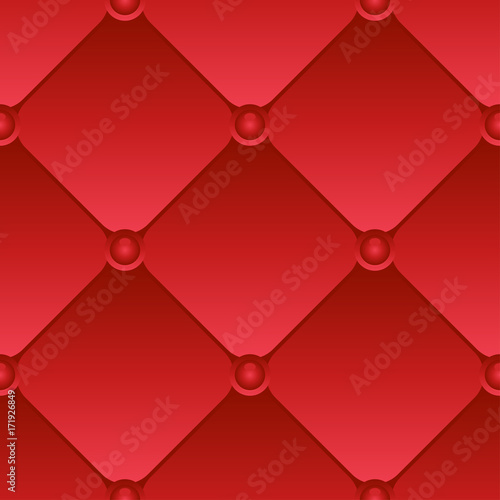 Quilted Red Christmas Seamless Pattern