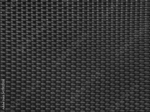 pattern of black plastic handcraft weave texture