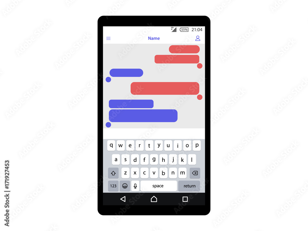 Mobile phone. Vector illustration. Social network concept. Vector. Messenger window. Chat and messaging concept. chat boxes Mobile phone. Vector illustration. Social network concept. Vector. Messenger window. Chat and messaging concept. chat boxes