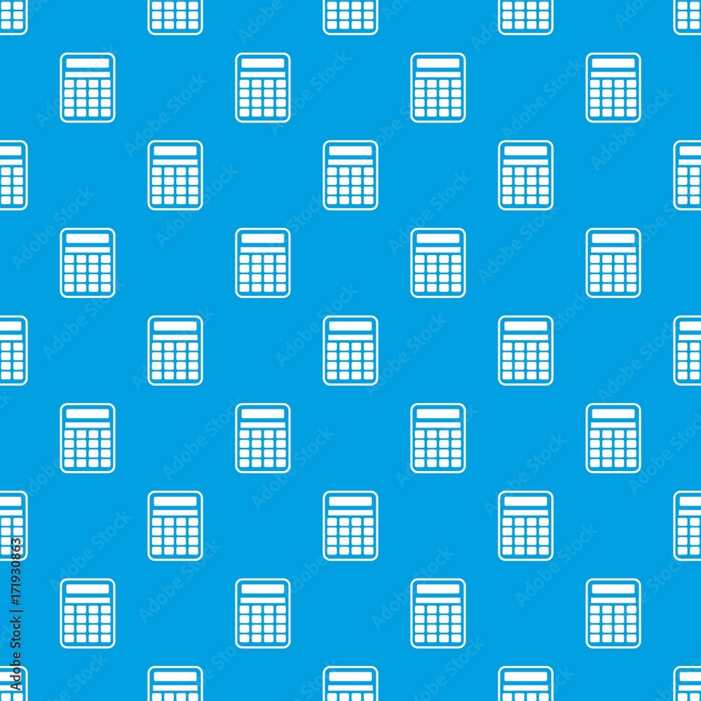 Calculator pattern seamless blue Calculator pattern seamless blue