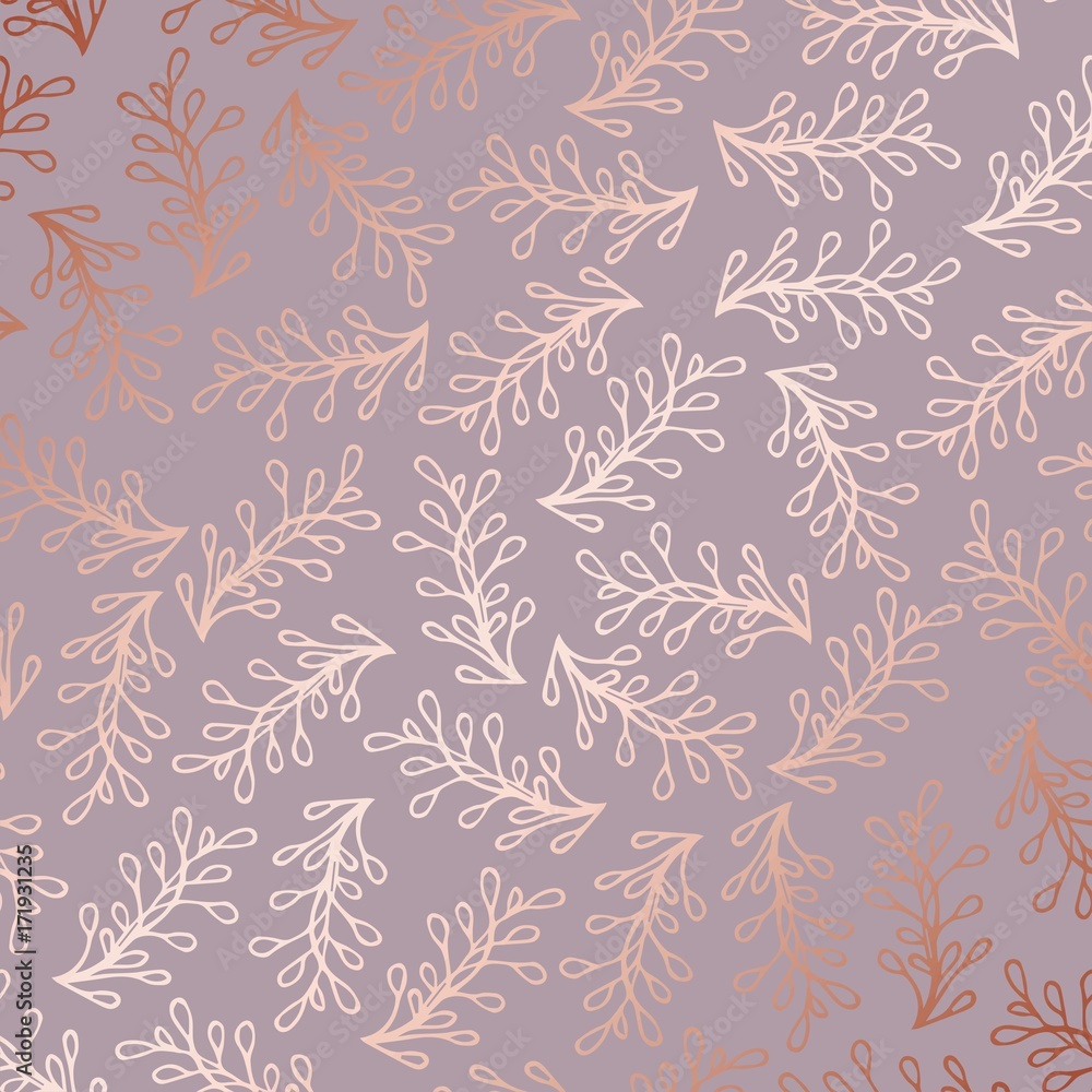 Rose gold. Elegant decorative floral pattern for printing Rose gold. Elegant decorative floral pattern for printing