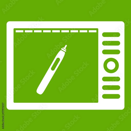 Graphics tablet icon green